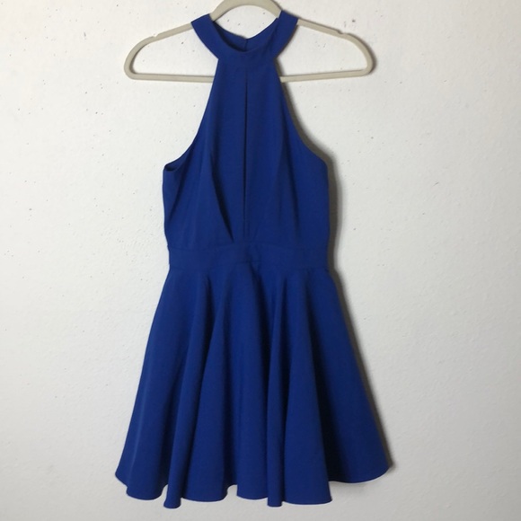 Smile Sweetly Royal Blue Skater Dress - Picture 4 of 10